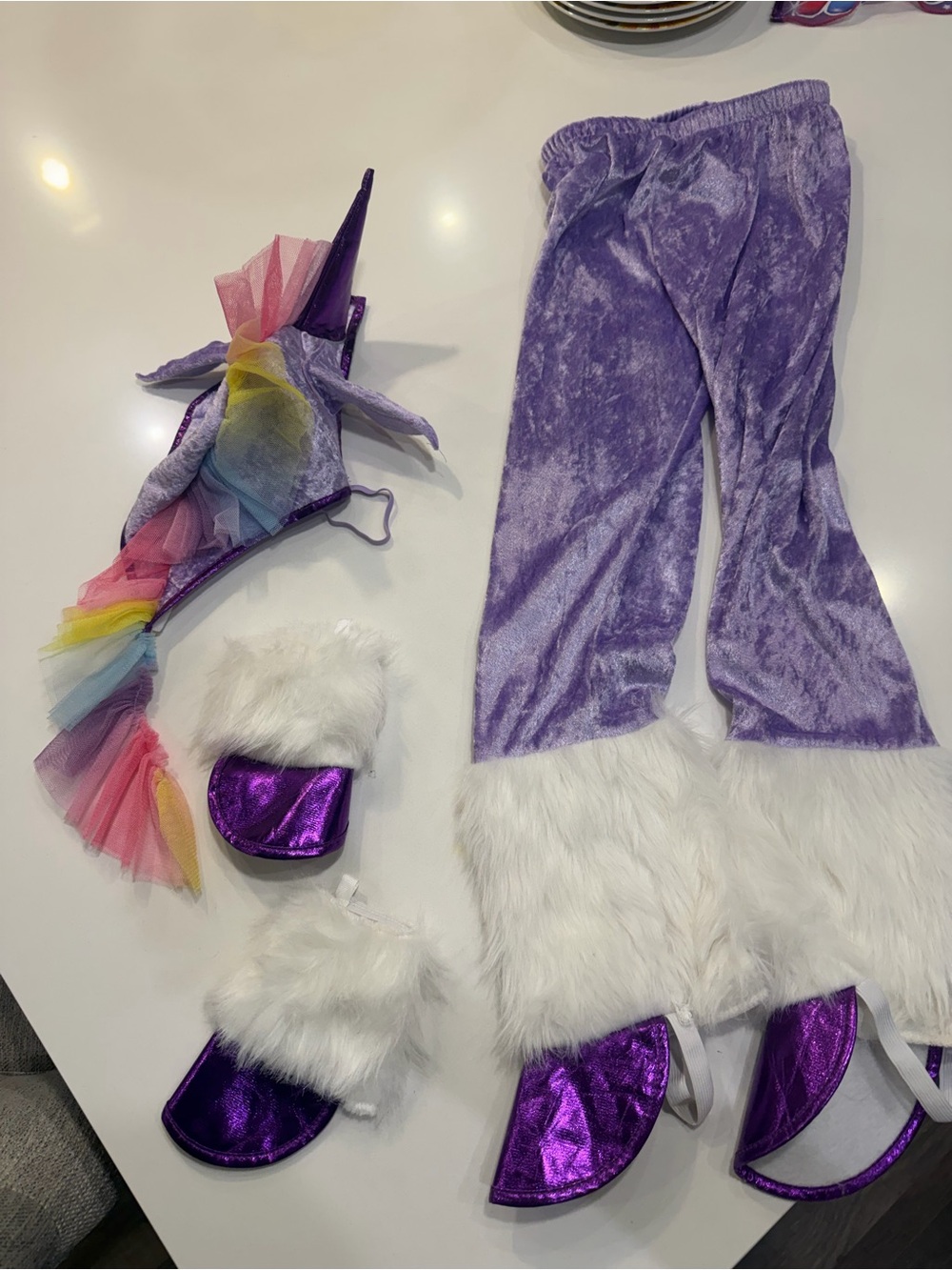 Teetot & Company Purple Shiny Unicorn Child Costume (Size 7-8)